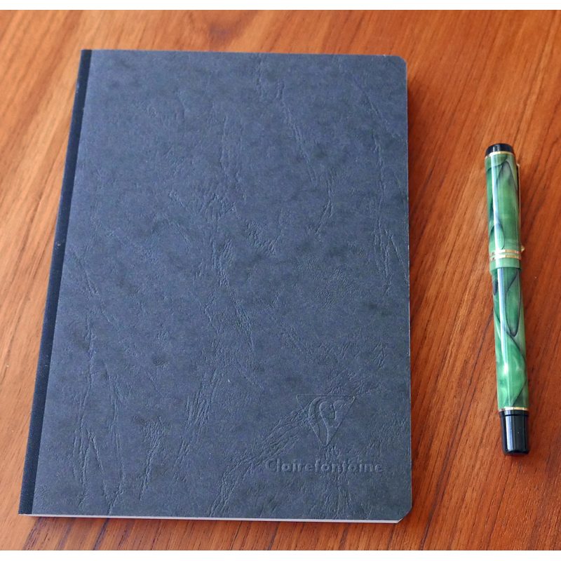gear kiwi skab Clairefontaine notesbog, A4, sort, linjeret - Bog & Pen